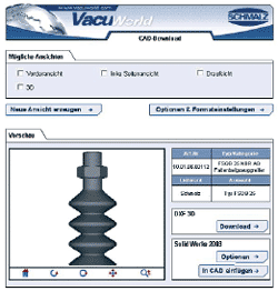 Download 3D CAD data for all vacuum components via the website www.vacuworld.com