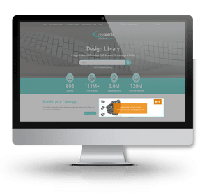 Espace Premium&nbsp;: Bannière publicitaire sur la home page de TraceParts.com