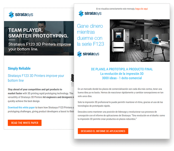 Stratasys Email Campaign