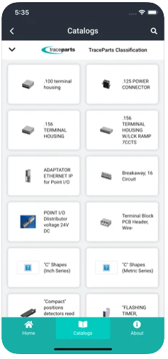 TraceParts Mobile - Liste de Catalogues - Classification TraceParts TraceParts Mobile - Liste de Catalogues - Classification TraceParts